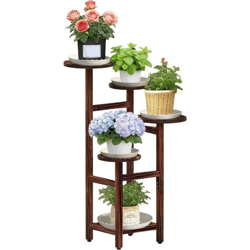 Pine tier plant stand - pine,