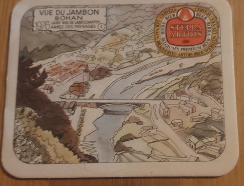 Stella artois beer mat vue - artois,