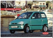 Microcar Virgo II 2000 French Market Sales Brochure Mono, Premier, Basic & Luxe