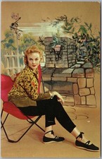 Vintage 1950s KAYDETTES / Women's Clothing Advertising Postcard "Gay Espadrille"