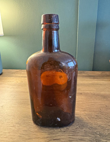 Antique amber glass - amber, pocket