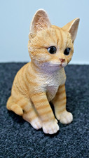 8 " Ginger Kitten Cat lifelike  Resin Vivid Arts Indoors/Out