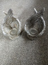Silver Wings Gothic Candle/tealight Holder