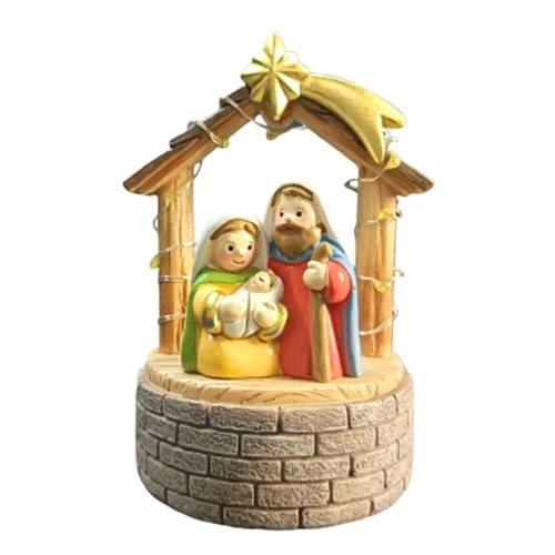 Stable nativity scene statue - scene,