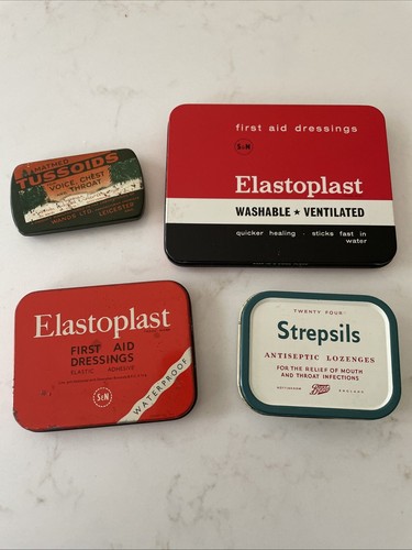 Vintage medical tins - medical,