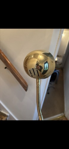 Brass floor lamp with flexible - lamp,
