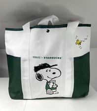 Snoopy Peanuts X Starbucks Shoulder Shopping Bag 36x33x14cm New