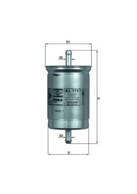 Mahle kl171 fuel filter - mahle,