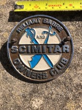 Reliant Sabre Scimitar Owners Club car badge