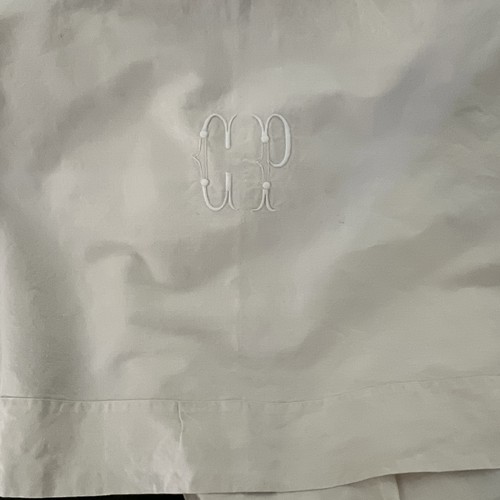 Vintage french cream linen - vintage,
