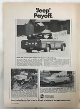 1968 magazine ad for Jeeps