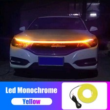 120cm Flexible Orange Car LED Hood Day Running Light Strip Decor Car Accessories