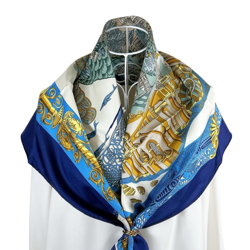 Vtg hermes carre silk scarf - carre,