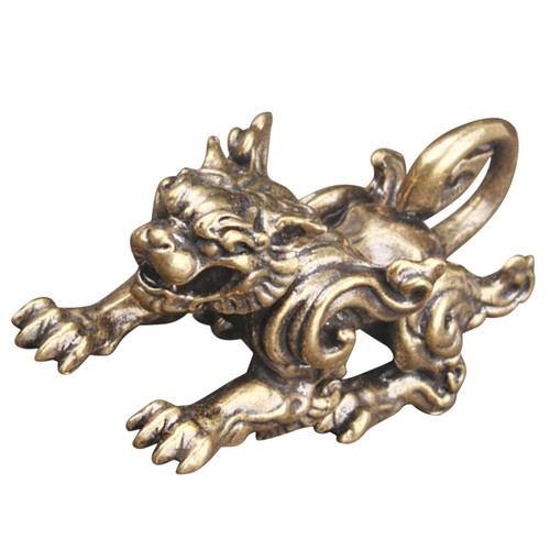 Miniature brass kylin - miniature,