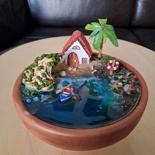 Handmade miniatute beach - handmade,