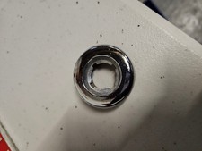 FORD CAPRI MK2 MK3 GHIA CHROME METAL REMOTE MIRROR ADJUSTER RETAINING NUT