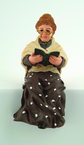 Grandmother sitting resin - grandmother,