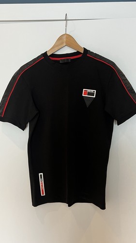 Prada men black cotton - black,
