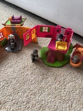 Jungle In My Pocket Playsets Panda Hut and Tree House Bundle Vintage