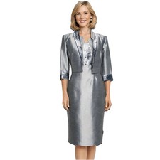 Roman Suit Silver Grey Dress