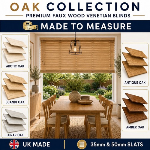 Oak faux wood venetian - faux,
