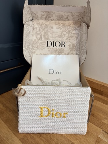 Dior white raffia - raffia, make-up