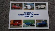 NISSAN SUNNY CABSTAR VAN PICKUP SALES BROCHURE 1987 1988