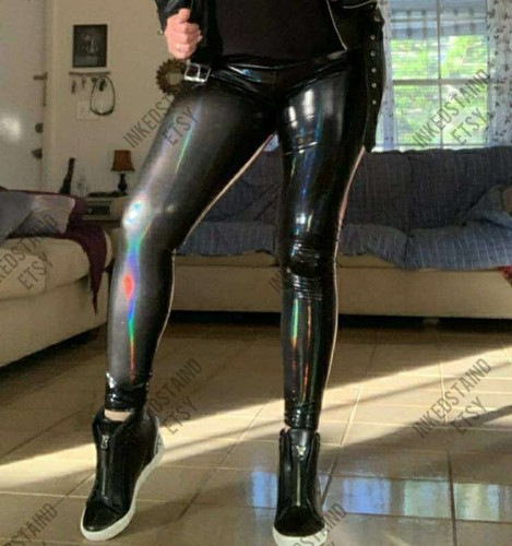 Sexy pvc shiny leggings - sexy,