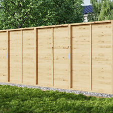6ft Pressure Treated Yellow Fully Framed Feather Edge Fence Panel Wooden Timber
