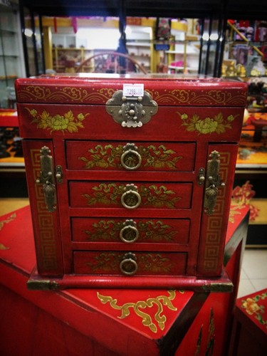 New large red chinese painted - red,