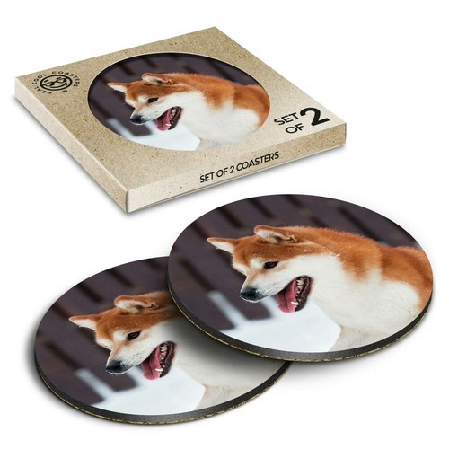 Boxed round coasters - x,