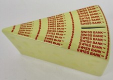 Vintage Swiss bank cheese