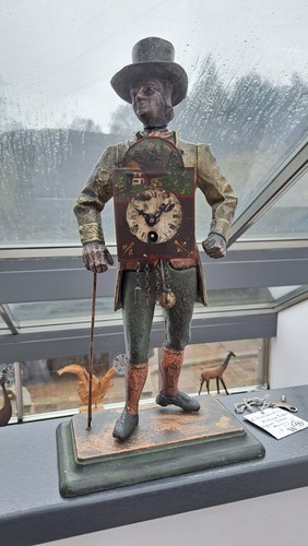 Antique clock man vintage