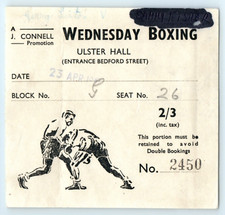 1947 Boxing Ticket, Wednesday