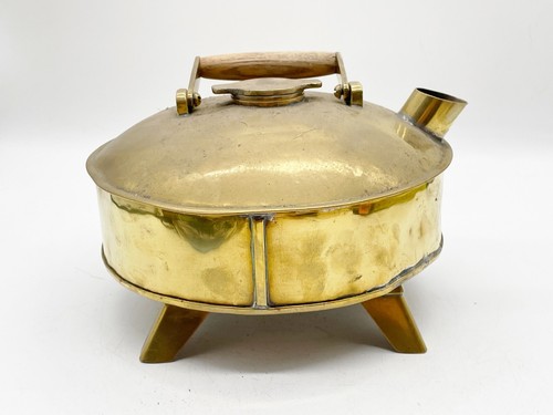 Antique signed brass - antique, kettle