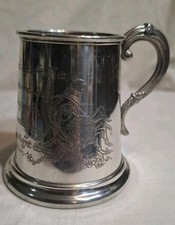 Wentworth Pewter, Childs, Nursery Rhyme, 3.25" 1/4 Pint Tankard, c1992