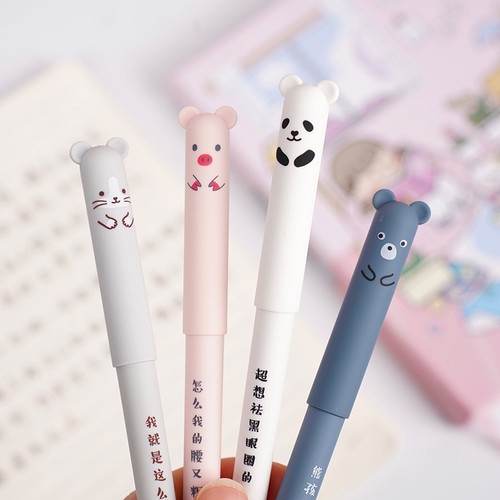4pcs cute animal erasable - 4pcs,