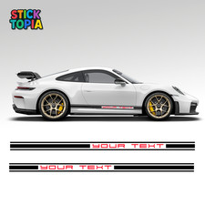 Porsche side stripe decals - porsche,