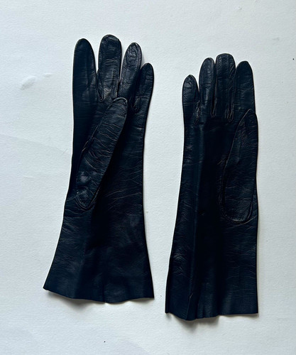 Vtg soft black kidskin - vtg,