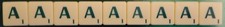 Scrabble Original Mattel Spare