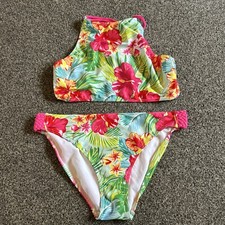 BNWOT Matalan Girls 2 Piece Bikini Floral Age 14