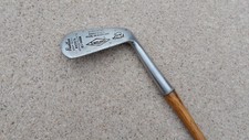 Hickory Golf Club LEYLAND Special Deep Faced Mashie 120 yards Made in Scotland