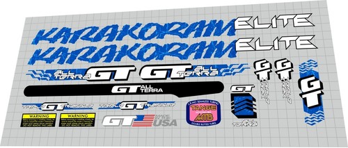 1991 karakoram elite - elite, decal