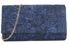 Women Satin Lace Clutch Bag