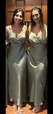 Bridesmaid dress, olive green