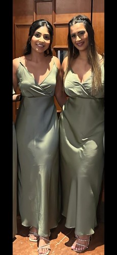 Bridesmaid dress olive green - dress,,