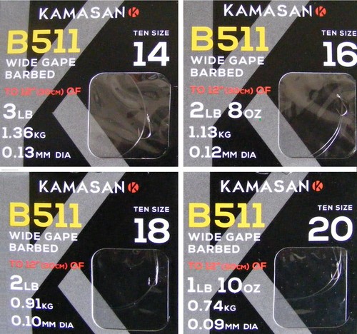 Kamasan b511 spade end barbed - spade,