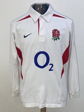 Vintage Nike England Rugby Home Team Shirt 2003-2005 Long Sleeve Mens Size Large