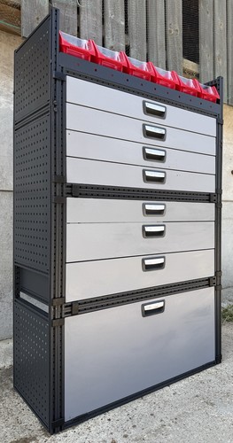 Van racking shelving drawers - van,