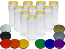 Very large plastic - large, jars